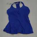 Danysu V Neck Racer Back Tank Top for Women Padded Ribbed Long Tank Fitted Basic Cami Tops Medium