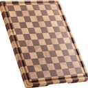 Acacia Wood Cutting Board for Kitchen  Chopping Board with Grooves & Handles, Large Wooden Cutting Board for Meat, Vegetables, Fruits, Cheese and Fruits Ideal Kitchen Gifts