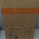 38"L Collapsible Wagon Cart Foldable, 460lbs Weight Capacity 220L Heavy Duty Folding Beach Wagons with Big All-Terrain Wheels, Utility Carts for Groceries, Shopping, Camping, Sports - Black