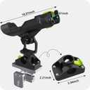 Combo Mount Fishing Rod Holders - 360 Degree Adjustable Boat Rod Rack