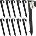 1/2-Inch Irrigation Tubing Hold-Down Anchor Stakes, 1 x 6-Inch, 32-Pack for Garden Ground Securing Hoses