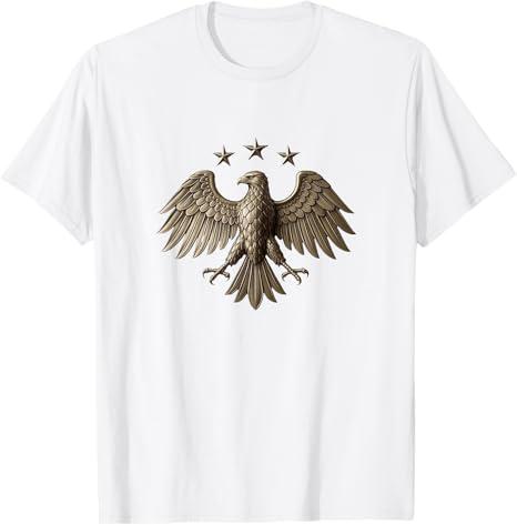 New Emblem of Syria | Syrian National Identity T-Shirt (White, L)