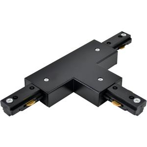 H Track T Connector H Type Single Circuit 3-Wire-1 Track Lighting Kit for H Track System Track Lighting Accessories 120V (Black T Connector)