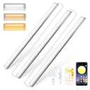 Daymeet Under Cabinet Lights, Super Bright Led Under Cabinet Lighting 3 Color Temperatures Dimmable 12 Inch Ultra Thin Cabinet Lights with Remote App Control, Led Light for Kitchen Closet (3 Pcs)