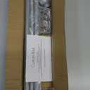 Silver Curtain Rods for Windows with Brackets,5/8 Inch Diameter Small Window Curtain Rod Adjustable 32 to 48 Inches,Easy Install Drapery Rods,Gray