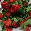 12PCS Red Fake Roses Artificial Flowers
Fake Artificial Roses Silk Flowers with Stems for Home Wedding Hotel Office Centerpiece Decor
