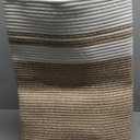 OIAHOMY Laundry Hamper-Laundry Basket,Tall Cotton Storage Basket with Handles,Decorative Blanket Basket for Living room,Collapsible Large Basket for Toys,Pillows,Clothes-16x13x22in-Yellow variegated