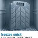 Cool Coolers by Fit & Fresh XL Slim Cooler Ice Blocks, Reusable & Long Lasting XL Ice Packs for Coolers, Slim XL Ice Packs for Cooler Bags, Space Saving, Quick Freeze, 10"x 13", Black, 3PK