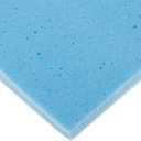 Rolyan Temper Foam, 3/8" x 16" x 24", Self Adhesive Sheets, Blue, Medium Density, Case of 2