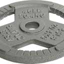Fitvids Cast Iron Plate Weight Plate for Strength Training and Weightlifting, 2-Inch Center, 45LB (Single)