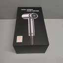 Cosy Companions Hair Dryer - High-Speed 150,000 RPM Hairdryer for Fast Drying, 500Million Negative Ionic & Thermo-Control & Cool Shot Button & HD Display Blow Dryer with Magnetic Diffuser & Nozzle (Metal Silver Grey)