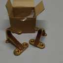 Gun Rack Wall Mount Horizontal Gun Display Wall Mount, Heavy Duty Gun Hooks for Rifle/Shotgun/Pistol Storage, Gun Hanger with Felt Padding, Gold, 1 Pair