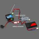 2 in 1 ESC & Receiver with 2.4G RC Transmitter ESC Remote Controller Receiver Combo Specially Designed for Axial SCX24 RC Car