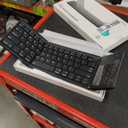 Nillkin Foldable Travel Keyboard with Touchpad & Number Pad, Bluetooth Wireless Portable Folding Full Size Keyboard with Trackpad for PC Laptop iPad Tablets Smartphone, Silicone Leather Cover, Black