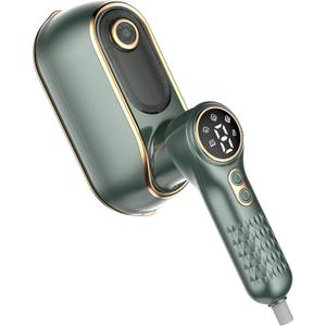 Portable Travel Steamer, 1200W Handheld Fabric Steamer for Clothes, 4 Modes with LCD Display, Powerful Wrinkle Remover for Home & Travel, 150ml Water Tank, 10S Fast Heat-Up, 180° Swivel Handle, Green