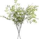 Melorca&Guilla Artificial Plants,2PCS 43.3" Green Nandina Faux Branches for Vase,Artificial Plants for Shop Garden Office Home Dcor
