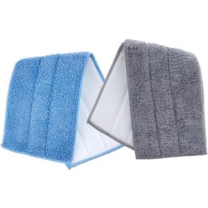 Superio Microfiber Mop Replacement Head, 16 inch Damp Mop Pad Refill for Miracle Mop Dusting and Spray Mop, attaches to Velcro mop(4 Pack)