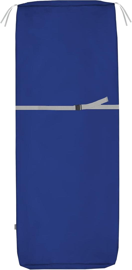 NettyPro Outdoor Patio Lounge Chair Cushion Covers with Zipper and Tie, Water Repellent UV Resistant, 72 x 22 x 3 Inch, Replacement Cover Only, Navy