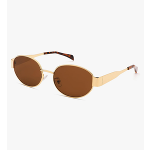 livho 2025 Trendy Oval Sunglasses - Stylish Polarized Shades for Everyday - Retro Metal Frames