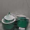 Maxcheck 4 Pcs Self Watering Hanging Planters Indoor Gift 6.5'' 4.5'' Hanging Flower Pots Baskets Outdoor Self Watering Plant with 3hooks Drainage Holes for Home(Emerald)