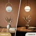 Gold Pendant Lights Kitchen Island with Brass Finish,Frosted Glass Globe,13in Pendant Light Fixtures for Dining Room, Kitchen Island, Living Room, Bedroom