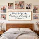 Grandma and Grandpa's House Wall Decor, 32x12 Inch, Natural