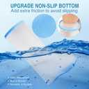 Waterproof Extra Wide Leg Cast Cover for Shower Adults, Extra Large Half Leg Shower Cover with Non-Slip Bottom, Watertight Foot Protector for Plus Size Adults Surgery Shower Boot