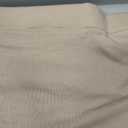 Huukeay Women's Cotton Linen Blend Maternity Pants, High Waisted Lounge Pregnancy Pants Over the Belly Trousers with Pockets(Mocha,X-Large)