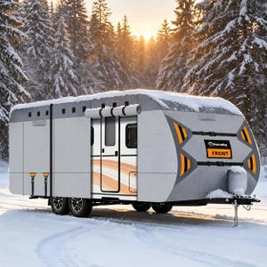 Travel Trailer RV Cover 30-33 FT, 9 Layers Heavy Duty Camper Cover