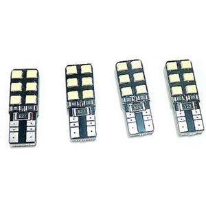 4Pcs 12LEDs T10 Ice Blue LED License Plate Lights compatible For Chevrolet Cruze Malibu Regal GS LaCrosse Encore Verano etc.