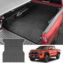 Truck Bed Mat for 2024 2025 Toyota Tacoma 5FT Short Bed Liner All Weather Protection TPE Bed Cargo Mat for 2024-2025 Tacoma Pickup Accessories