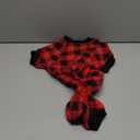 Dog Fleece Sweater Buffalo Plaid Clothes Small Dog Sweater Soft Thickening Warm Puppy Clothes Sweaters for Dogs Girl & Boy(S/M)