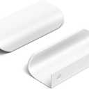 Goldenwarm 10 Pack Kitchen Cabinet Handles 3 Inch White Finger Pulls for Cabinets Edge Pulls Kitchen Hardware for Dresser Drawers,Aluminum Alloy (Hole Center:76mm(3in))