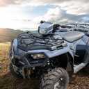 ATV Front Utility Rack Extender Compatible with Polaris Sportsman 570 / Sportsman 450 HO 2021-2025 Accessories, Replacement for #2884842 Heavy Duty Black Steel Rack