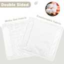 GFU Car Seat Strap Pads for Baby, Soft Shoulder Pads for Comfort, Reversible Seatbelt Covers for Kids, Perfect for Baby Car Seat, Stroller, Swing, High Chair, Size: 6.5 x 6.5 inch, White