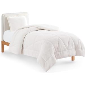 UGG Nita Twin Comforter Set, Fluffy Dorm Bedding, 2-Piece, White (Snow), Twin/Twin XL