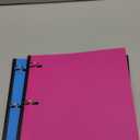 INFUN 1 INCH Telescoping 3 Ring Binder - 4PCS, Portable Plastic Binder with Telescoping Spine 3 Ring Binders with Foldable Front Cover Holds 8.5" x 11" Paper for School,Office and Homes (Red+pink+ Blue+green)