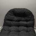 ZTGL U-Shaped Cushions for Hanging Egg Chair, Egg Chair Cushion Replacement, Swing Chair Cushion Waterproof, for Indoor Outdoor Egg Basket Cradle Chair,Black