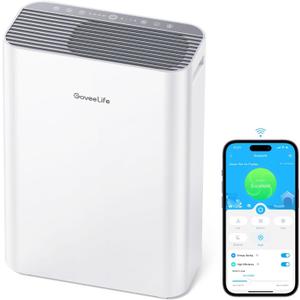 GoveeLife Smart Air Purifiers for Home Large Room, Air Purifiers for Pets with PM2.5 Sensor, Washable Pre-Filter for Pet Hair Lint, 24dB Large Air Purifier with App Control, Pet Lock