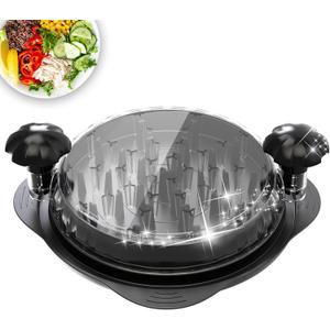 XL11.5 Chicken Shredder, Large Pro Meat Shredder Tool Twist with Ergonomic Handle, Strong Non-Slip Base, Dishwasher Safe, Kitchen Chicken Grinder for Ground Food, Vegetables, Black