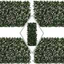 DOEWORKS Expandable Fence Privacy Screen for Balcony Patio Outdoor, 4PCS Faux Ivy Fencing Panel for Backdrop Garden Backyard Home Decorations