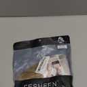 FESHFEN Large Messy Bun Hair Piece - Wavy Synthetic Chignon Scrunchies Elastic Ponytail Hair Extensions Thick Hairpieces for Women, Mixed Blonde and Ash Blonde Tips 1.94oz