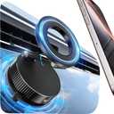 UOBODER 360° Foldable Vacuum Magnetic Phone Holder, Magnetic Car Phone Mount, Hands-Free Suction Cup Phone Holder for Smooth Surface/Car/Gym/Mirror/Tile, Compatible with iPhone16/15/14/13 Black
