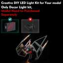 LocoLee Updated Light Kit Compatible with Lego TIE Interceptor (No Models Only Light) Creative Lighting Set Accessories Compatible with Lego 75382 TIE Interceptor Set (Standard Version Light Kit)