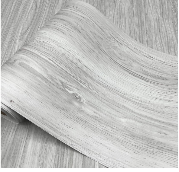 Wood Grain Peel and Stick Floor Tiles – 11.8” Width, Full Roll Length of 118" – Versatile Design for Any Space, Light Color Self Adhesive Vinyl Flooring, Waterproof and Non-Slip Features