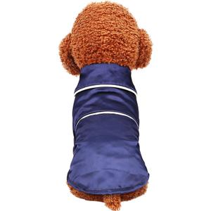Lifeunion Small Dogs Cats Pajamas Pet Soft Silk Lapel Two-Legged Sleepwear Shirt for All Season (Medium, Blue)