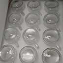 12 PACK Premium Glass Coffee Mugs with Handle, 12 OZ Classic Vertical Stripes Glass Coffee Cups, Transparent Tea Cup for Hot/Cold Beverages, Glassware Set for Americano, Latte, Cappuccino