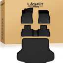 LASFIT Floor Mats & Cargo Mat for Nissan Sentra 2022-2025, Custom Fit TPE All Weather Easy Clean Durable No-Curling Floor Liners for Sentra 2025 2024 2023 2022 Car Mats & Trunk Mat, Black