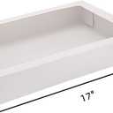 RIFMEAE 30-Pack 17" x 11" x 2.5" Cookie Boxes with Window, Large Bakery Boxes, Auto-Popup Treat Boxes for Cookies, Donuts [ White ]