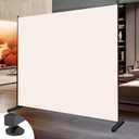 Room Divider 6FT Single Panel Privacy Screen, 71'' Wide Fabric Indoor Room Divider Wall Divider for Room Separation, Portable Room Partitions and Dividers Freestanding Temporary Wall Room Separators (Beige)